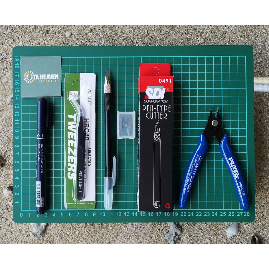 Kp8 Gunpla Tool Set Package A4 Basic Gundam Model Kit Tool Shopee