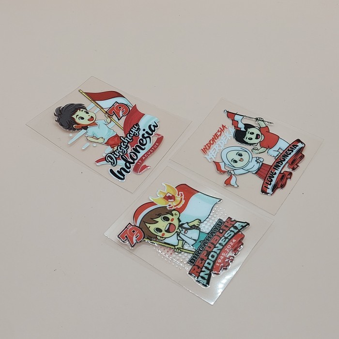 Sticker Merdeka August Animation Sticker UV DTF Flag | Shopee Philippines