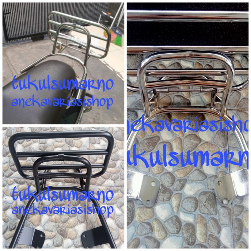 Scoopy and Genio Back Rack / Scoopy and Genio backrest braces | Shopee ...