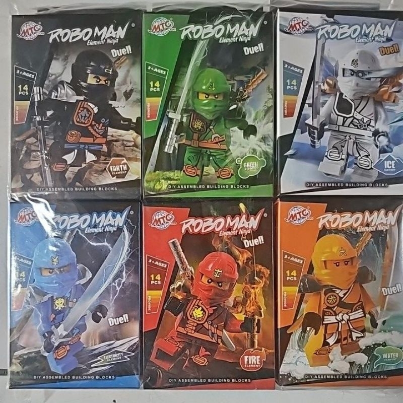 Roboman ninja go contains 6 pcs | Shopee Philippines