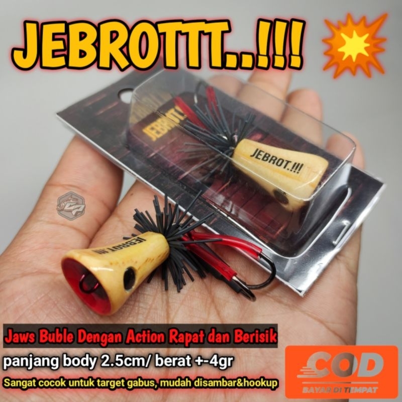 JAWS JEBROT JAWS BUBLE/ JAWS GEOL 2.5CM/ casting bait cork jump frog ...