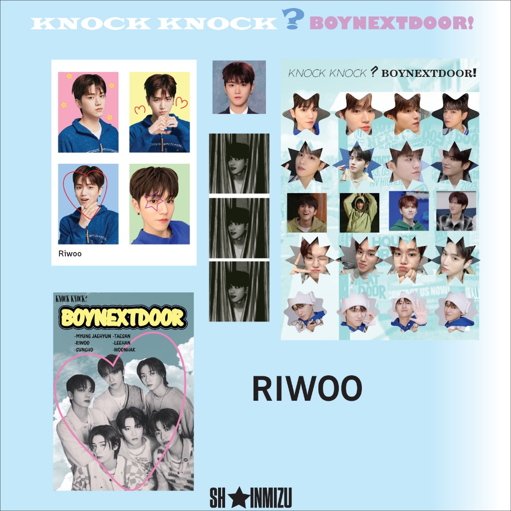 Knock KNOCK? Boynextdoor! Package (STICKER A5,PHOTO STRIP,ID PHOTO,ID ...