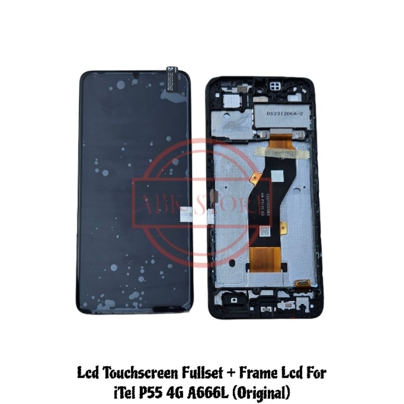 Lcd Touchscreen Fullset+Lcd Frame iTel P55 4G A666L Original | Shopee ...
