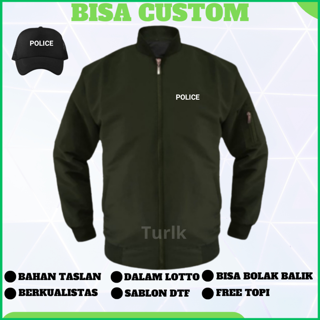 Police Jacket Bomber Jacket Police Jacket Police Custom | Shopee ...