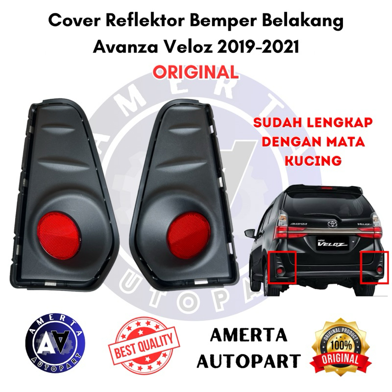 MATA Avanza Veloz 2019-2021 Rear Bumper Reflector Cover (Includes Cat ...
