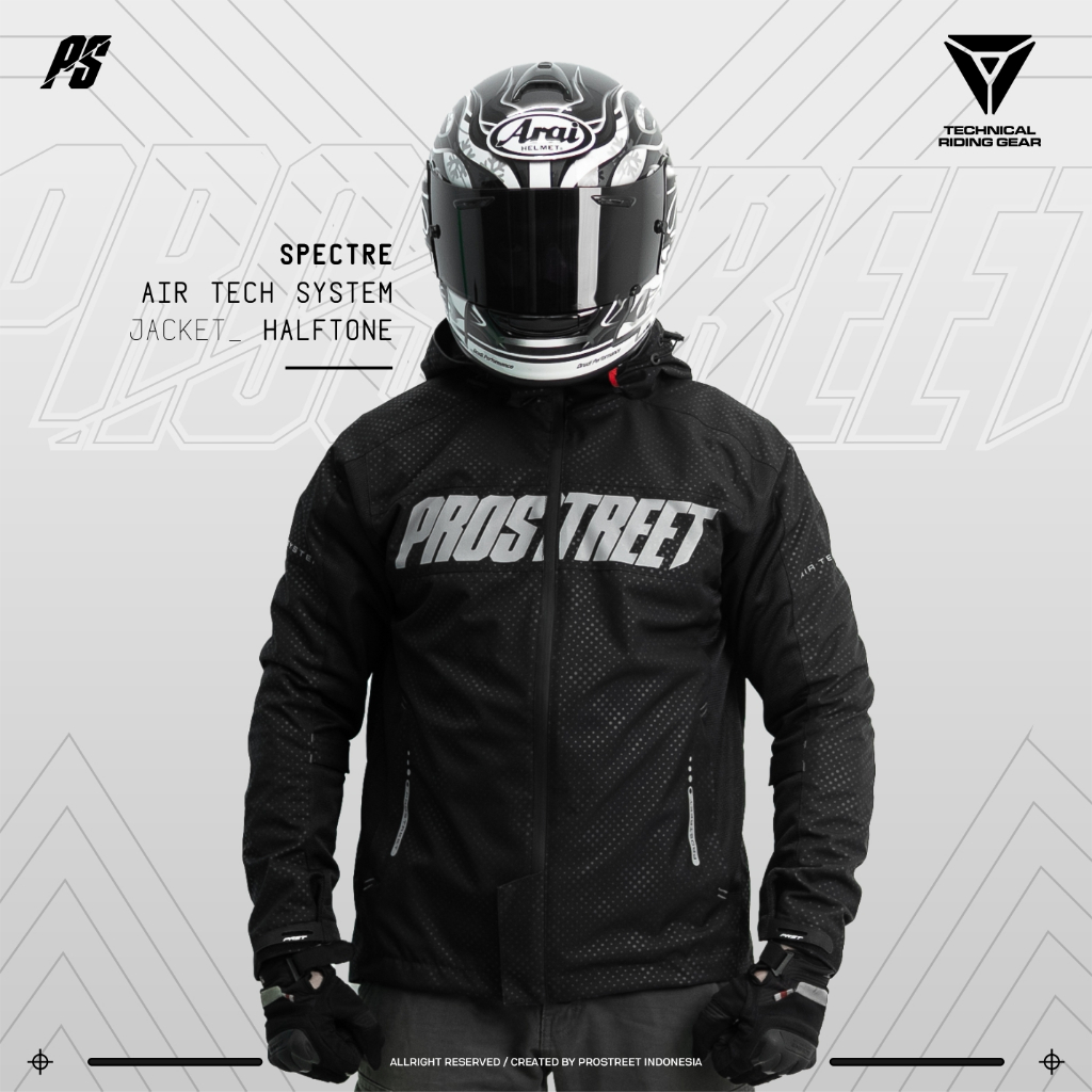 Prostreet Specter Air Tech System Halftone Motorcycle Jacket Shopee