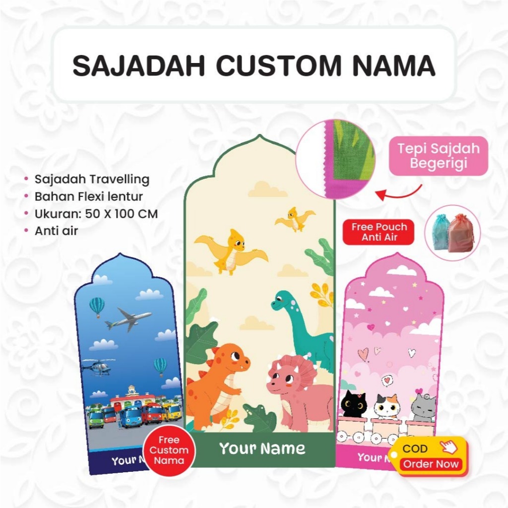 Children's Travel Dome Prayer Rugs Traveling Prayer Rugs Can Be Custom ...
