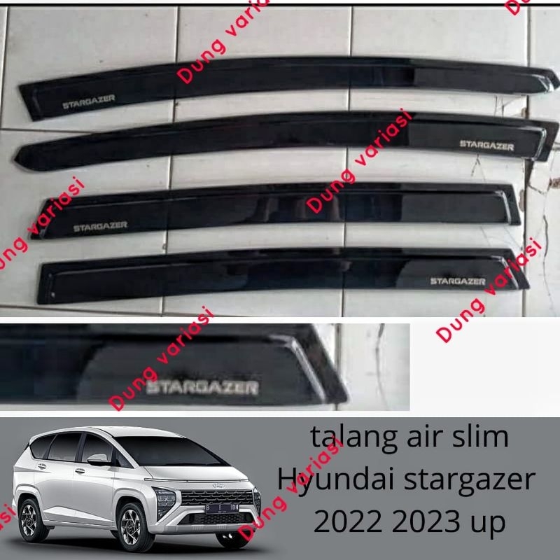 HITAM Hyundai Black stargazer slim Gutter 2022,2023 | Shopee Philippines