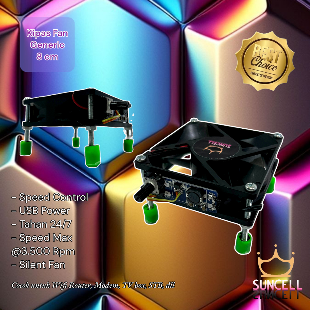 Usb cooling fan STB Modem router wifi tv box decoder tv tunner Lasts 24 ...