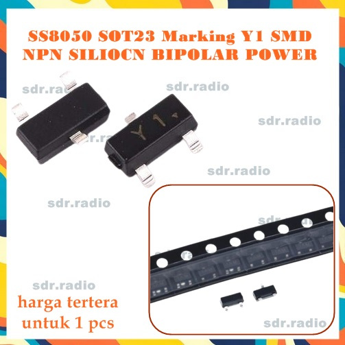 Ss8050 SOT23 Marking Y1 SMD NPN SILIOCN BIPOLAR POWER TRANSISTOR ...