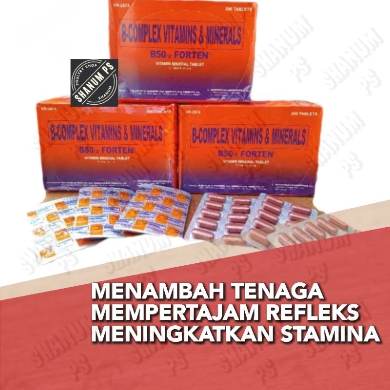 B50 FORTEN VITAMIN MINERAL Chicken ORIGINAL VITAMINS AND