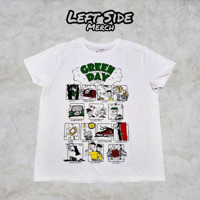 Green Day Band TShirt Dookie Moslemof (Official Licensed) Shopee