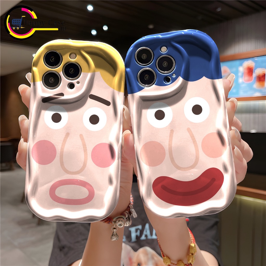 CUSTOM FACE CUTE MELTING CASING SOFTCASE CASE FOR VIVO Y02 Y02S Y12 ...