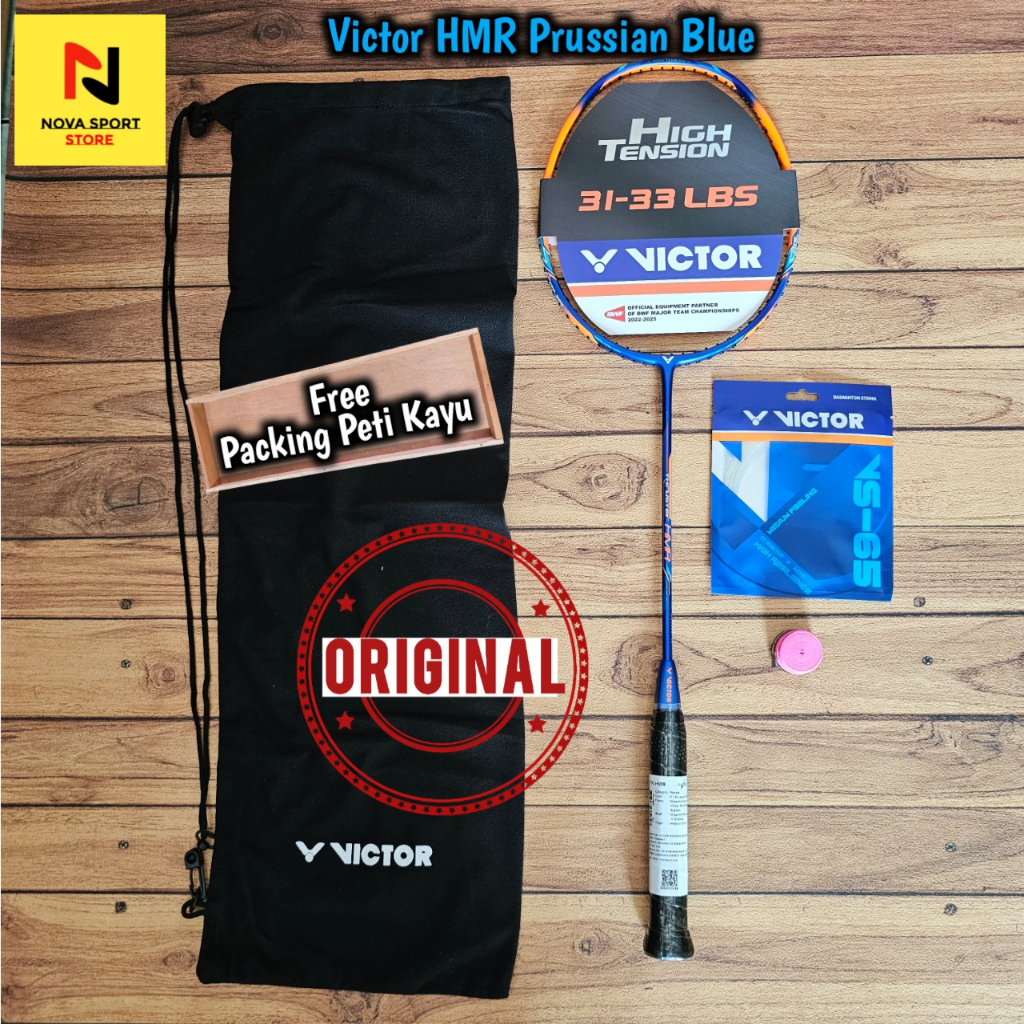 Victor HMR Prussian Blue Badminton Racket | Shopee Philippines
