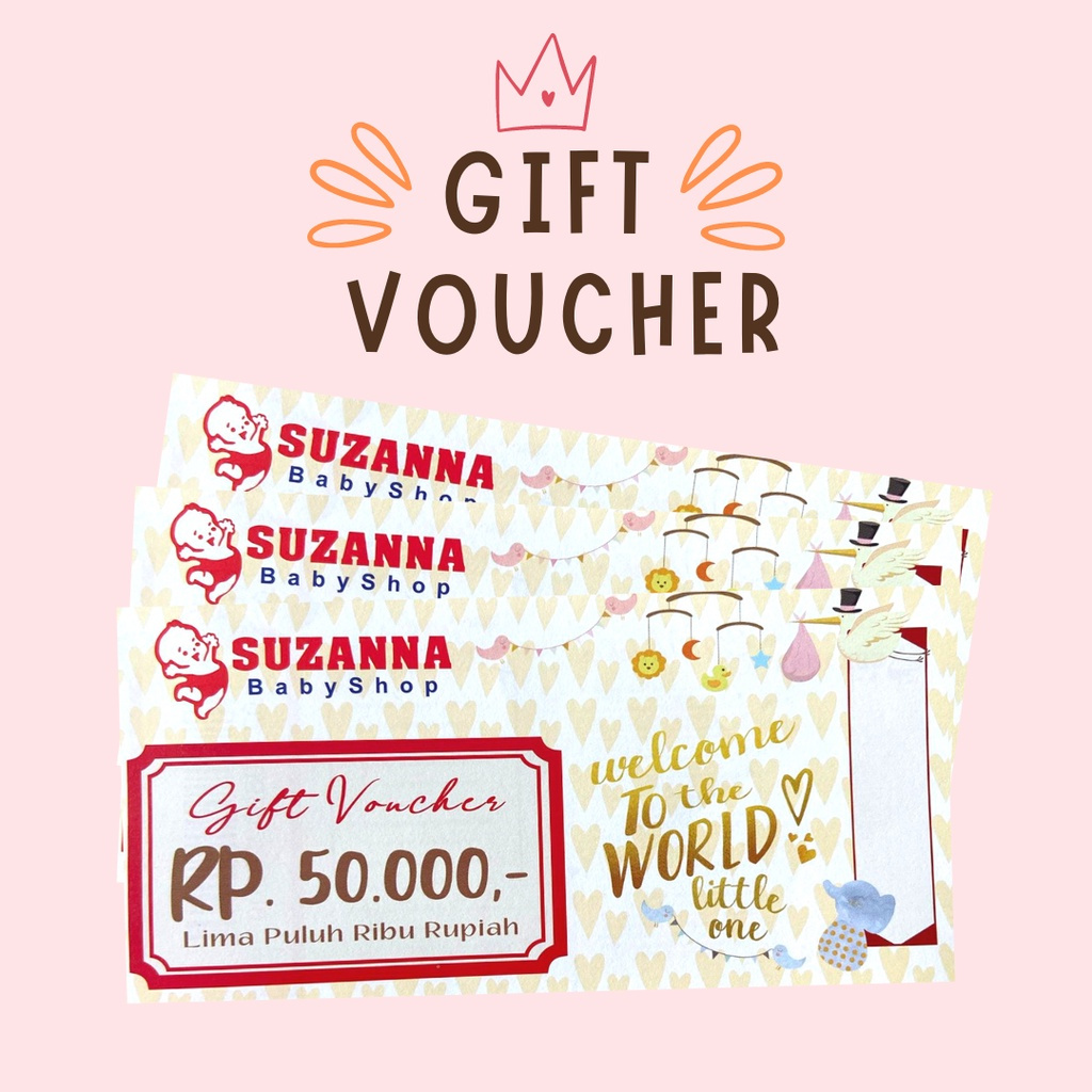 Suzanna Baby Shop Gift Voucher Gift Voucher Shopee Philippines