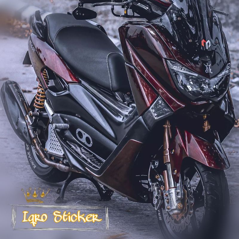 HITAM MERAH Sticker SCOTLITE BLACK LEMBAYUNG RED MOONLIGHT RED STICKER ...