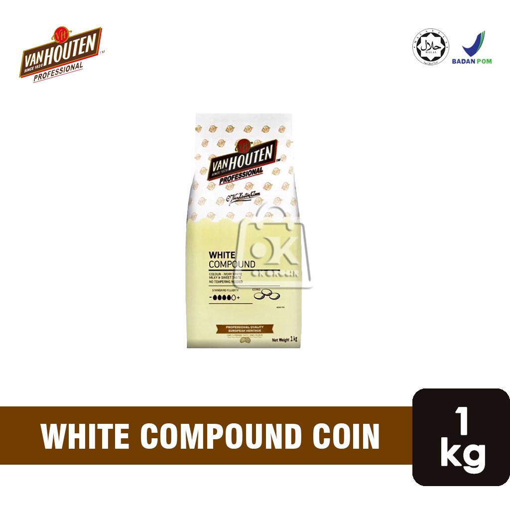 Putih White Compound Coin Van Houtenwhite Compound Chocolate 1kg Shopee Philippines 5320