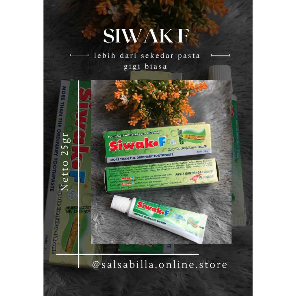 Siwak F Original Toothpaste 25 Gram Travel Size Halal Toothpaste ...