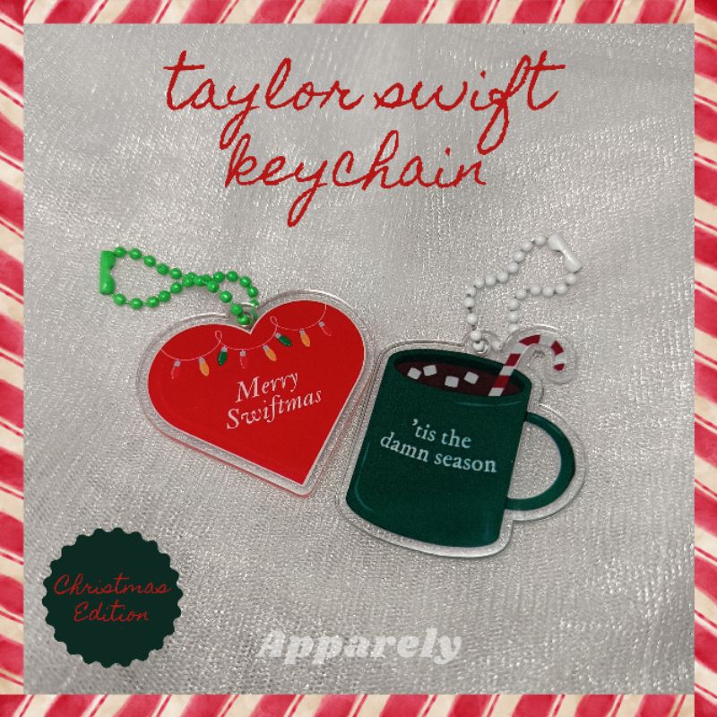 Taylor swift christmas keychain (LIMITED STOCK) | Shopee Philippines
