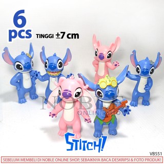 8pcs Lilo & Stitch Cartoon Figure Toys Set Cake Toppers Collection