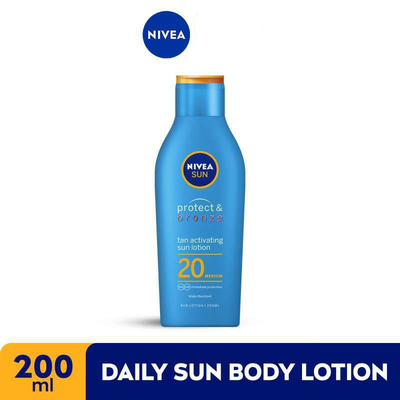 Nivea Sun Protect & Bronze Tan Activating Sun Lotion SPF 20 200ml