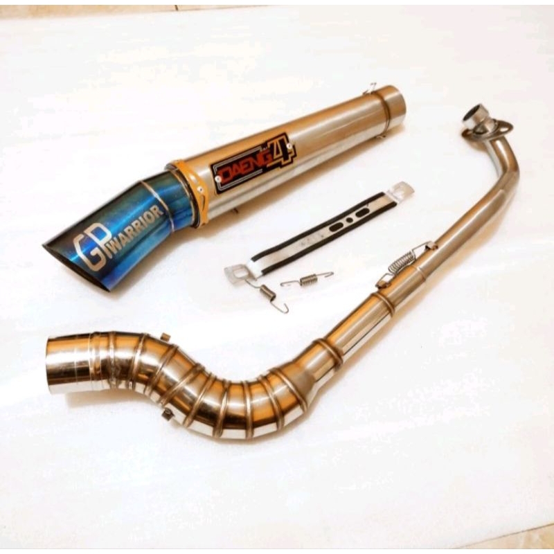 1set big elbow Daeng sai4 pipe Canister 51mm open specs Exhaust pipe ...