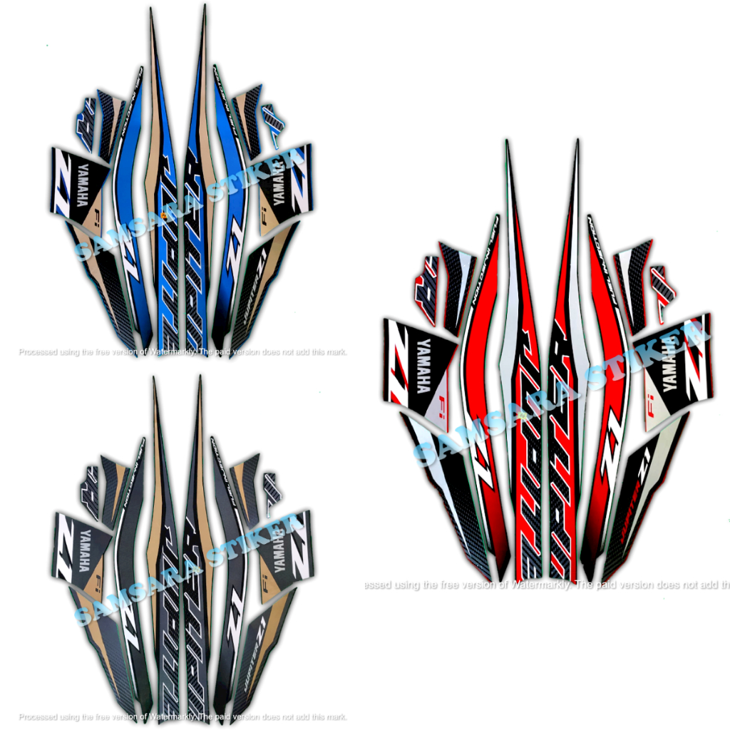 Yamaha JUPITER Z1 2021 Motorcycle STRIPING STICKER Standard FULL SET ...