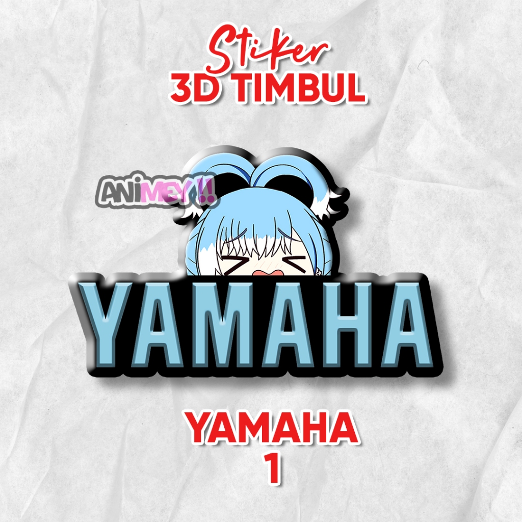 3d Emblem Sticker Embossed Kobo Kanaeru Yamaha Logo / Resin Anime ...