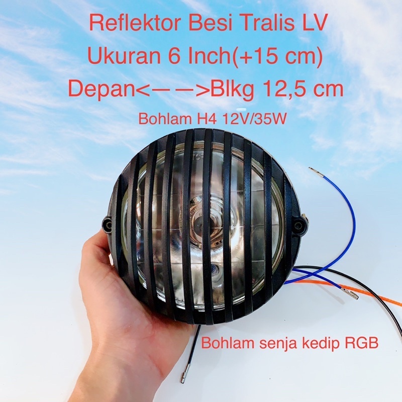 Headlight Shell Reflector Round Motorcycle Headlight Shell Motorcycle ...