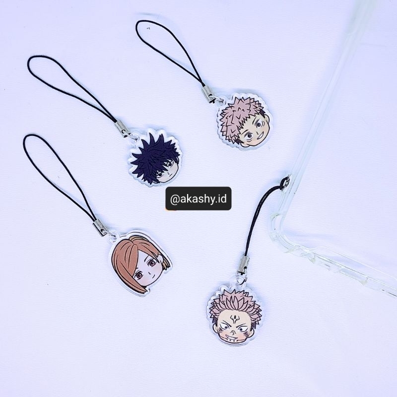 GANTUNGAN [Akashy Mini Acrylic Phone Charm Jujutsu Kaisen JJK HP Hanger ...