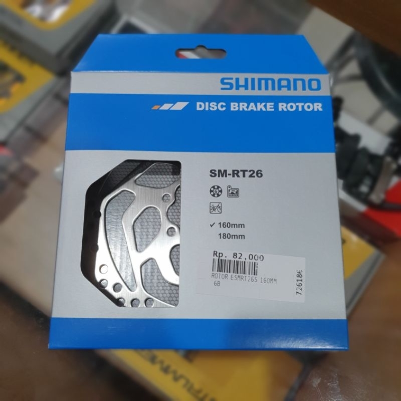 Shimano rotor RT26 160mm 6 bolts include bolts UNIT PRICE | Shopee ...