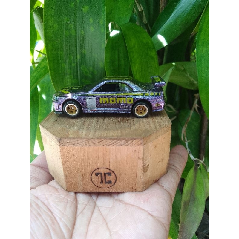 Hot Wheels Nissan Skyline R34 Custom momo Rubber Tires | Shopee Philippines