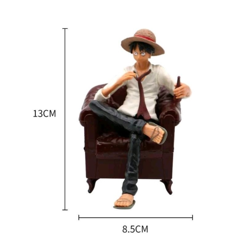 Luffy Action Figure Display One Piece Action Figure Luffy Sitting Chair ...