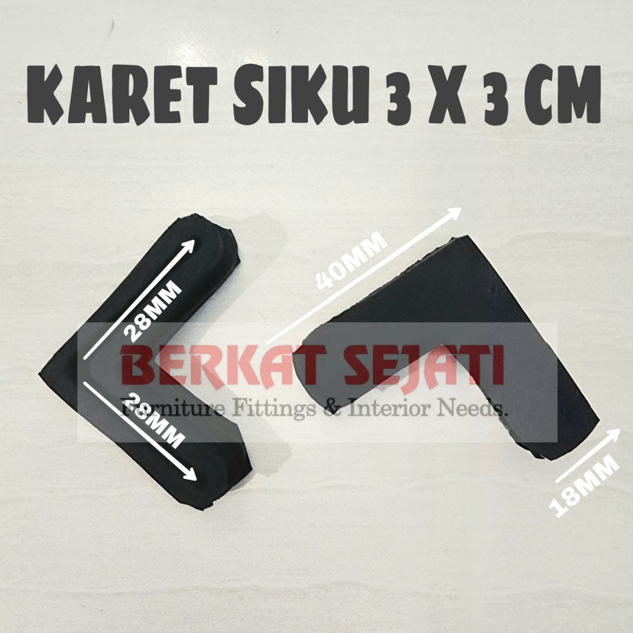 SIKU Rubber Elbow Foot Mat L Angle Iron Rack Pole Stand Hole 3 x 3 3x3 ...