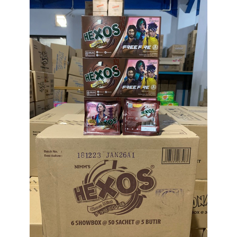Hexos Chocomint candy packaged sachet packaging | Shopee Philippines