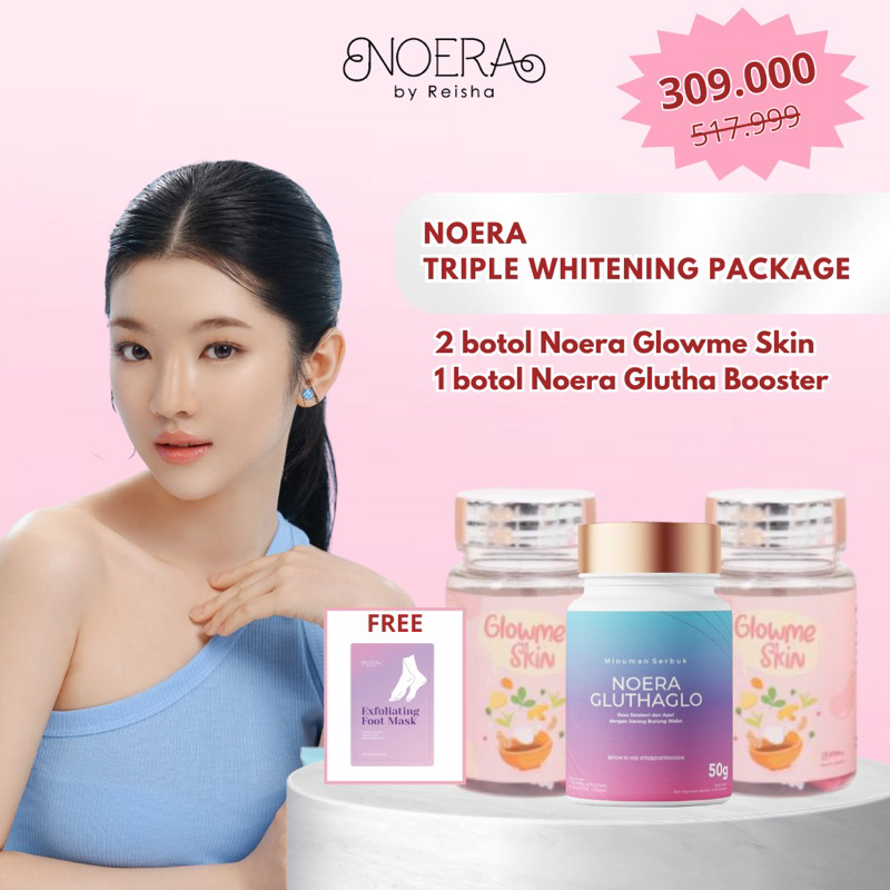 Noera Triple Whitening Package [FREE Exfoliating Foot Mask] | Shopee ...