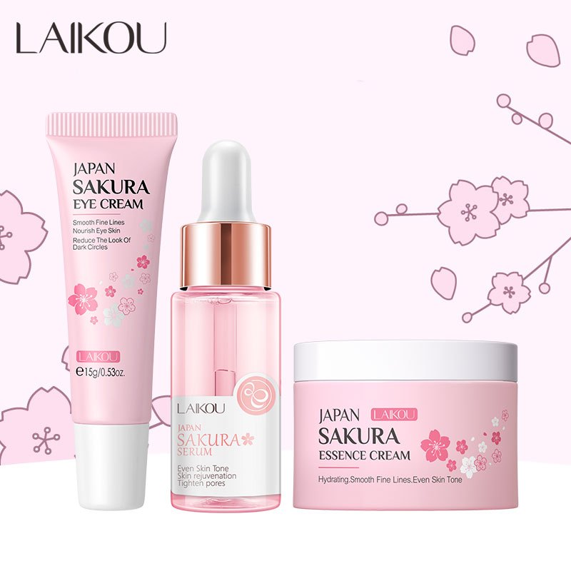 MATA Bpom LAIKOU Japan Sakura Serum Fades Stains Cream Removes Wrinkles ...