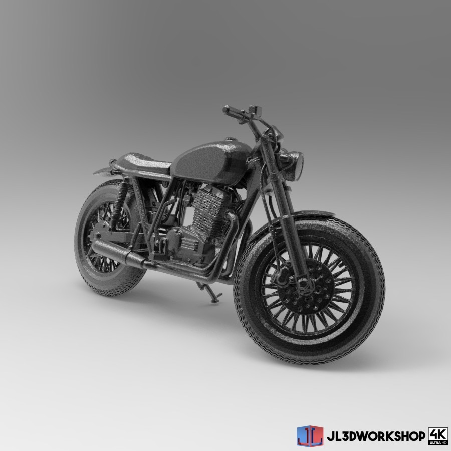 Jl3d Motorcycle Scale 1/64 Honda CB GL Pro 100 400 Modif Classic ...