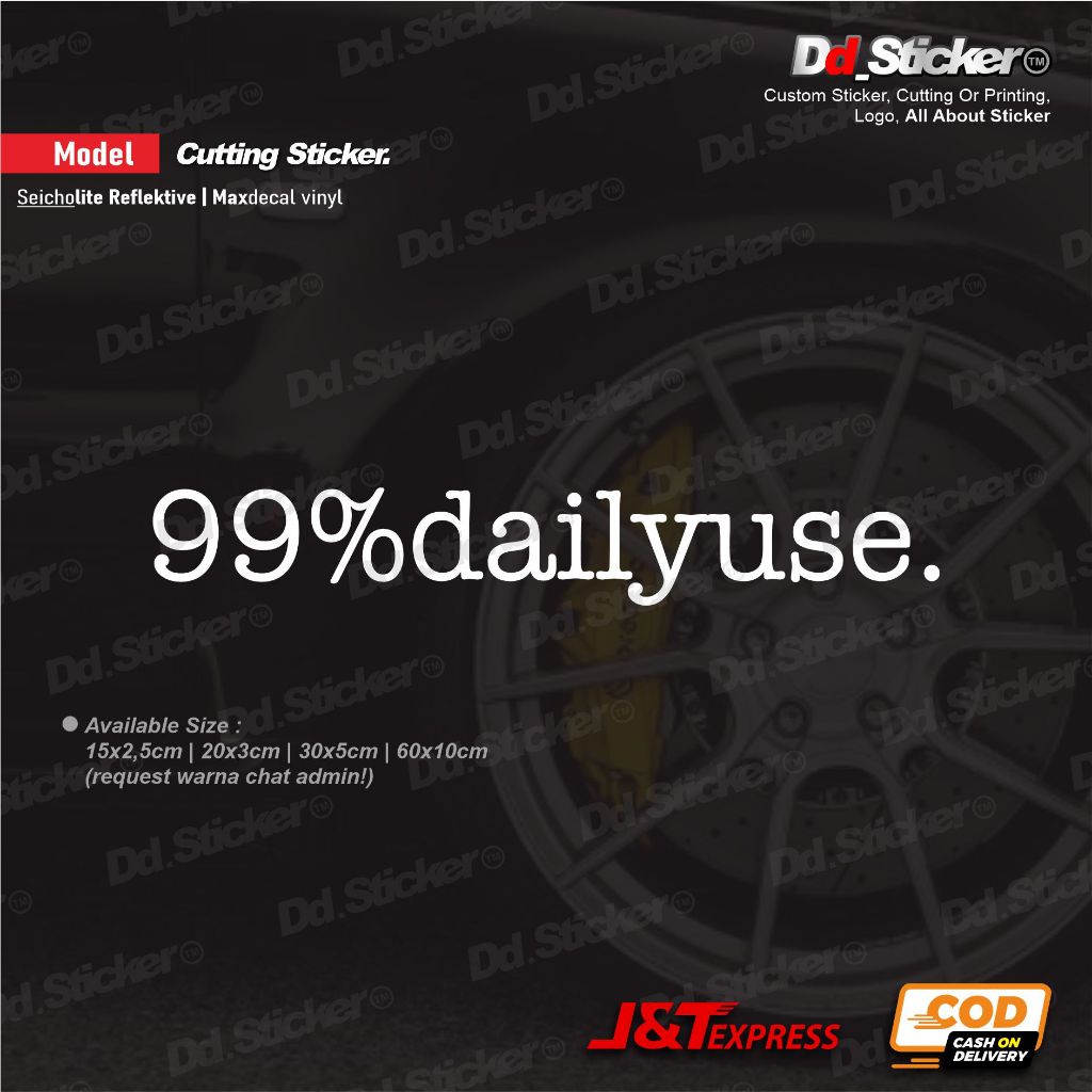 Sticker 99%daily use (cutting sticker) | Shopee Philippines