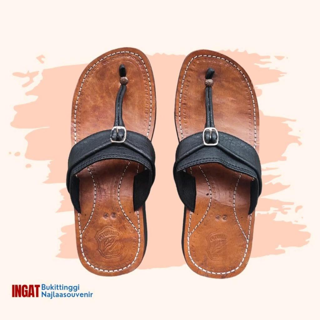 BUKITTINGGI TYPICAL LEATHER CAPAL SANDALS | Shopee Philippines