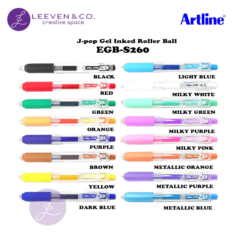 Artline JPOP EGB-S260/AH RETRACTABLE GEL PEN | Shopee Philippines