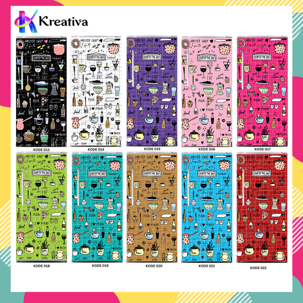 Masterchef Kreativaindonesia 1 and 2 Door Refrigerator Stickers ...