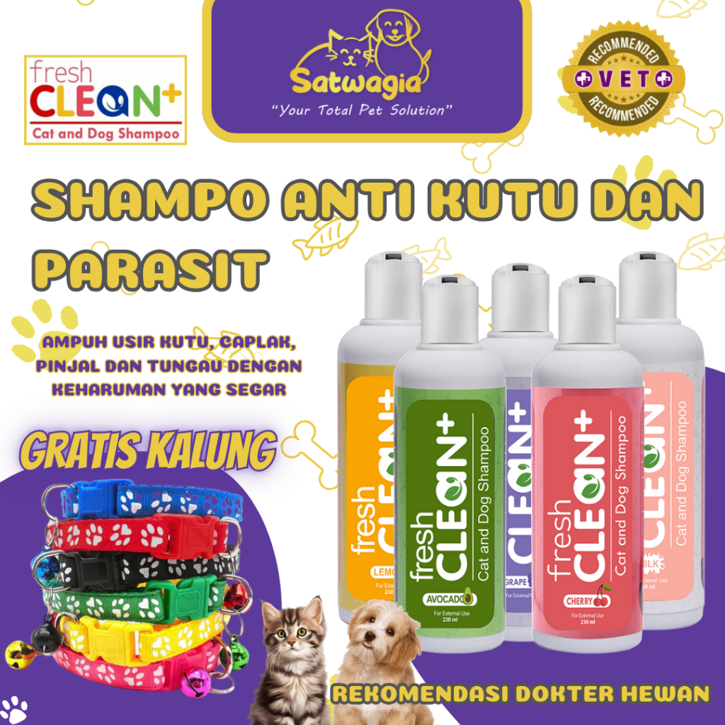 SAMPO Satwagia - Fresh Clean Plus Anti-Flea, Mite, Flea, Parasite ... - Shampoo For Chronic Flea And Mite Infestation In Multi-Pet Households