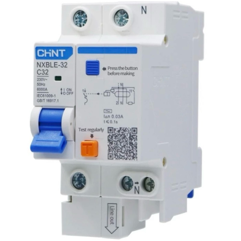 Chint NXBLE-63 RCBO 1P+N 25A 30mA | Shopee Philippines