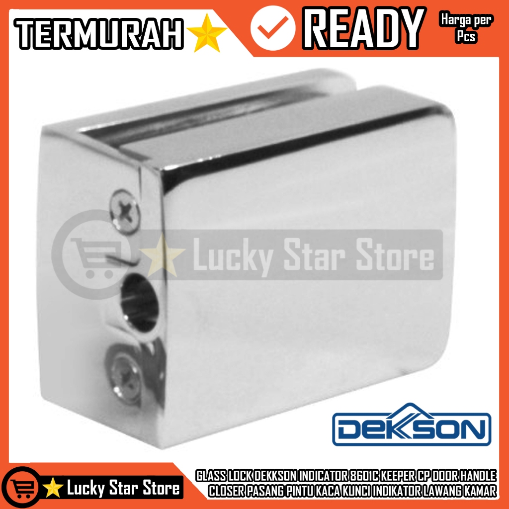 GLASS LOCK DEKKSON INDICATOR 8601C KEEPER CP DOOR HANDLE CLOSER INSTALL ...
