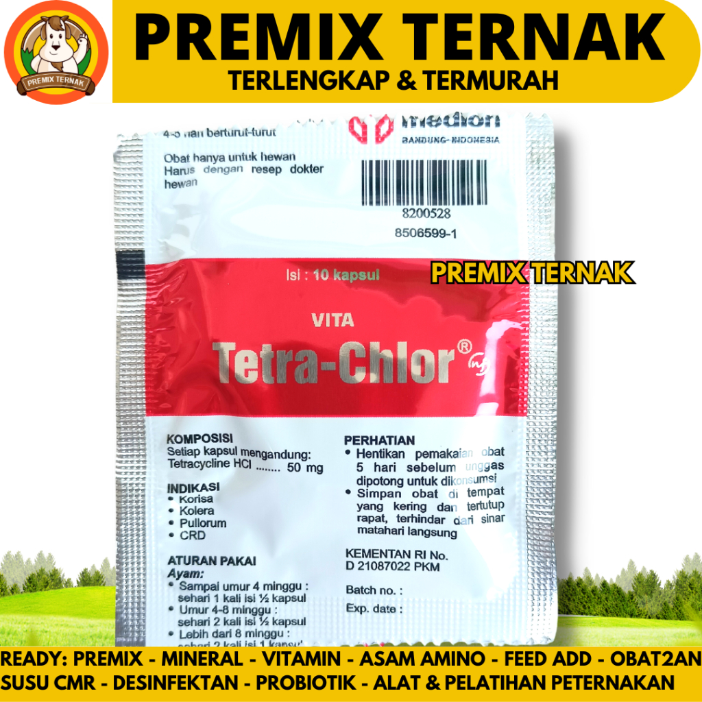 Vita Tetra Chlor 10 Capsules - Tetra Clor Tetra Chlor Chicken Medion ...