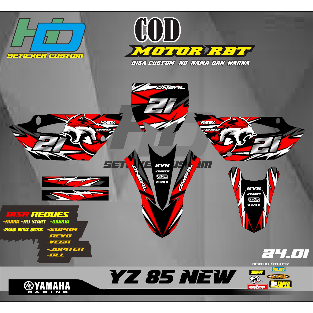 Yz NEW 85 RBT Sticker NEWEST racing duck modified duck design FOR RBT ...