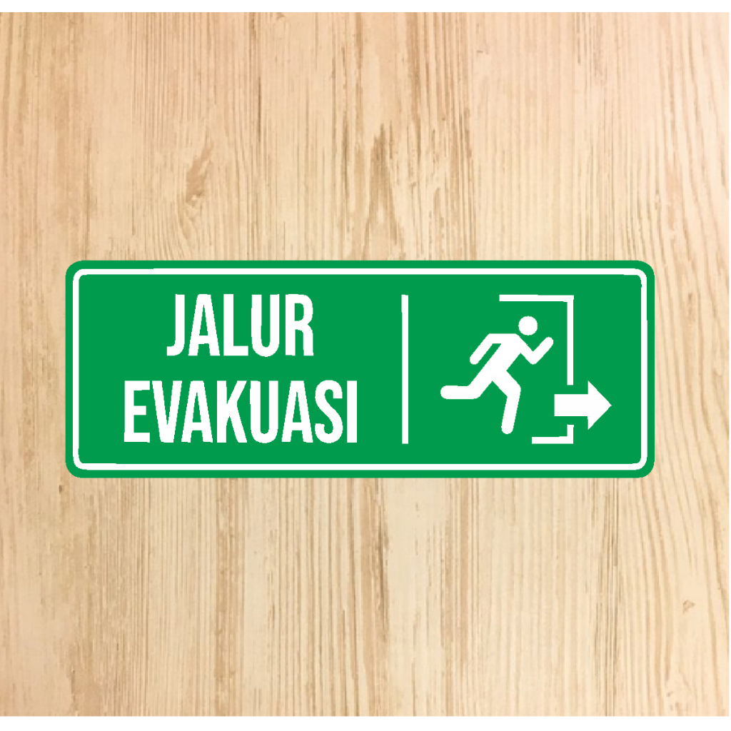 Evacuation Route Sticker Version 2 | Evacuation Reoute Sticker | K3 ...