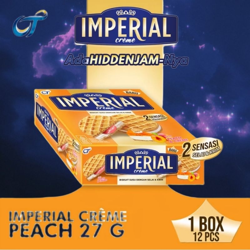 Rn_frozen - IMPERIAL CREME PEACH Biscuit Cream PEACH 27gr - (1 Box ...