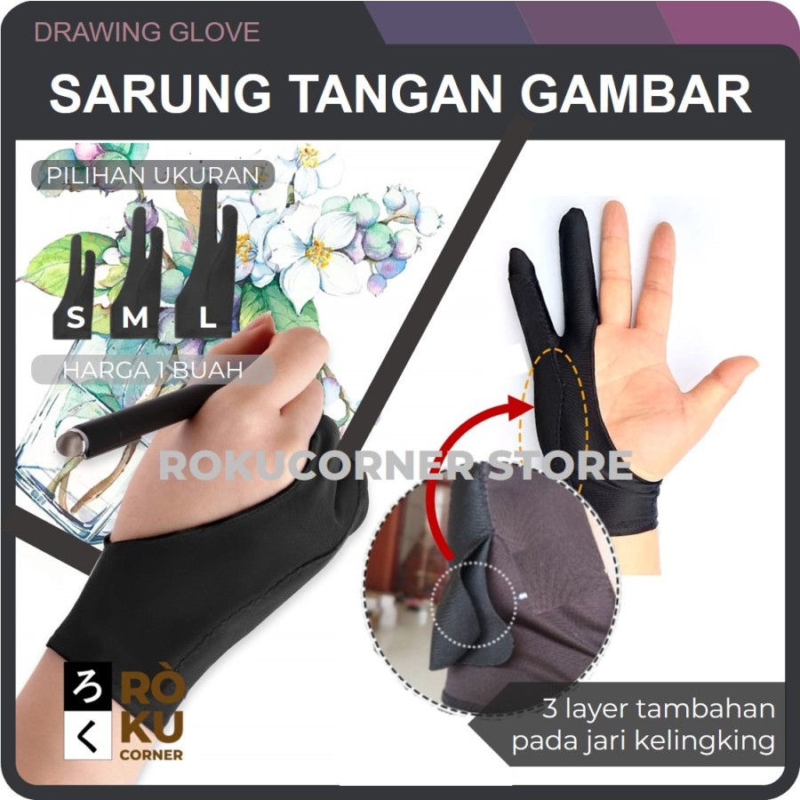 Drawing Gloves Manga Anime Glove Pen Tablet Huion Wacom | Shopee ...